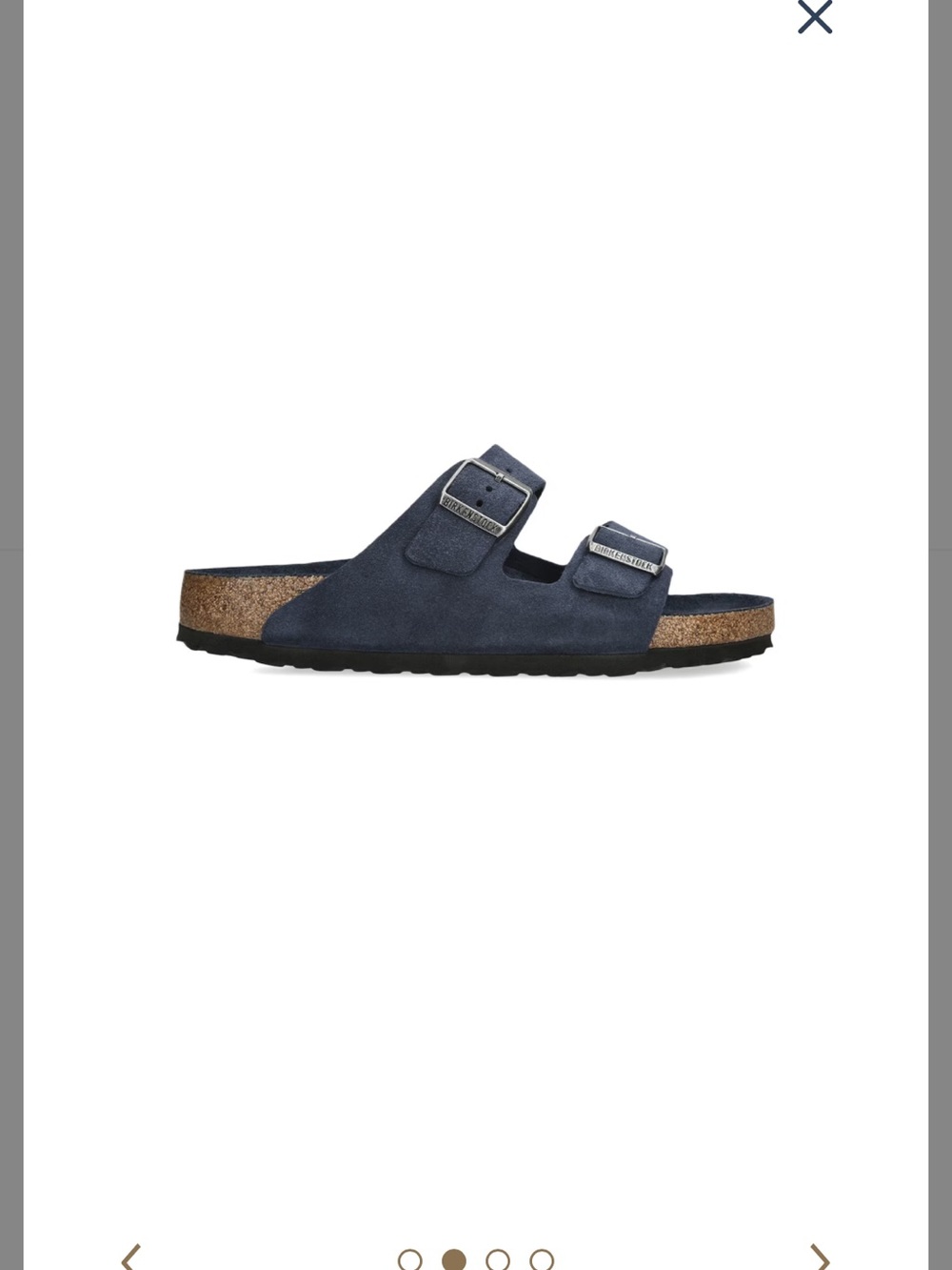 Birkenstock Arizona Soft Footbed Suede Sandal Navy